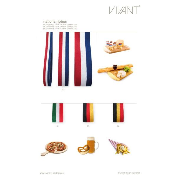 Nations lint 50mx10mm Nederland