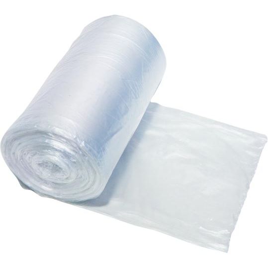 Klika - Bolsa de basura HDPE, 10 micras, pies 44 x 48 cm, transparente, rollo de 50 piezas