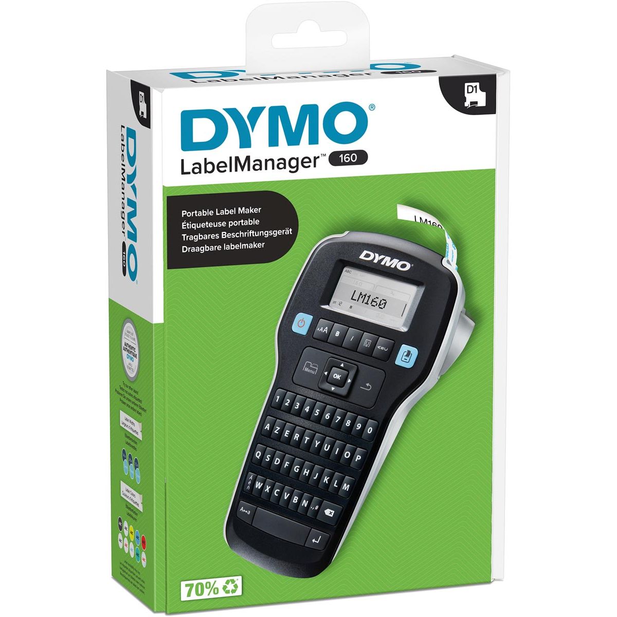 Dymo -  beletteringsysteem LabelManager 160P, azerty