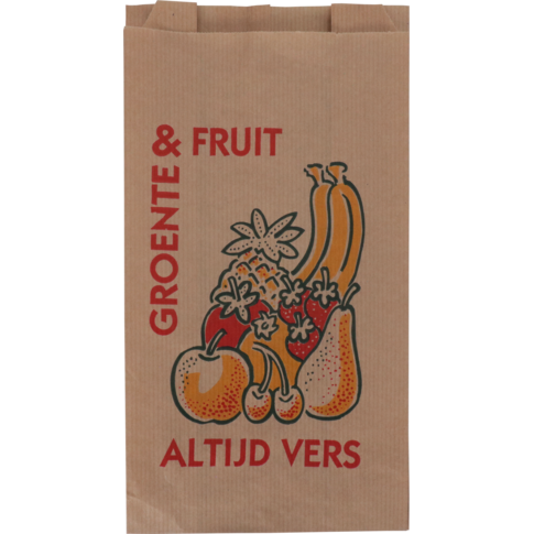 Klika - Bag | Sac à fruits | Papier Non. 1 | 14/8x25,5 cm | Toujours frais Brun | 10 kg