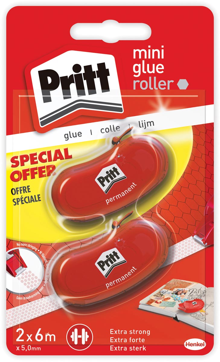 Pritt - Glue -it -it recharge, cloque avec 2 pièces (2e à moitié prix)