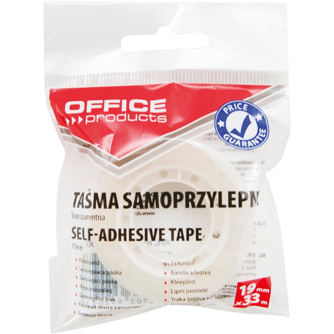 Prodotti per ufficio - nastro adesivo, 19 mm x 33 m, trasparente