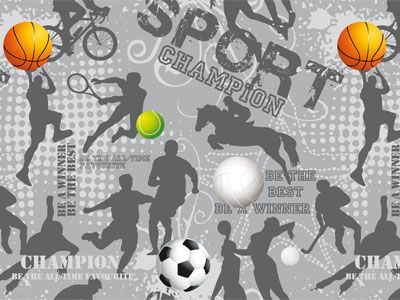 Klika - Papier cadeau 50cm design Sport