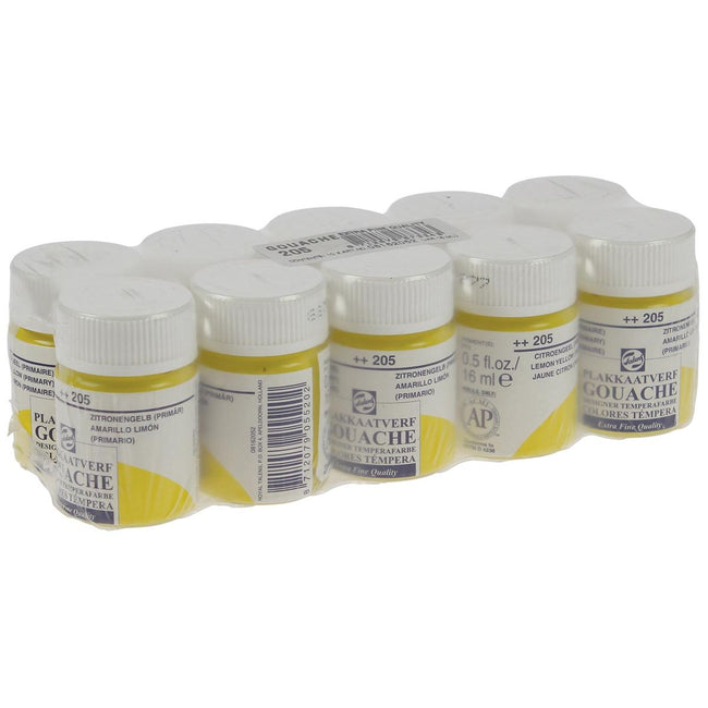 Talens -  plakkaatverf Extra Fijn flacon van 16 ml, citroengeel