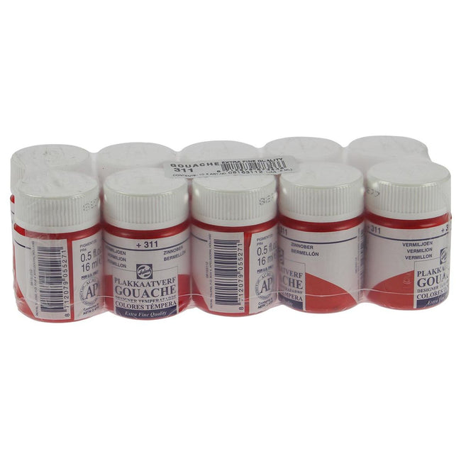 Talens -  plakkaatverf Extra Fijn flacon van 16 ml, vermiljoen