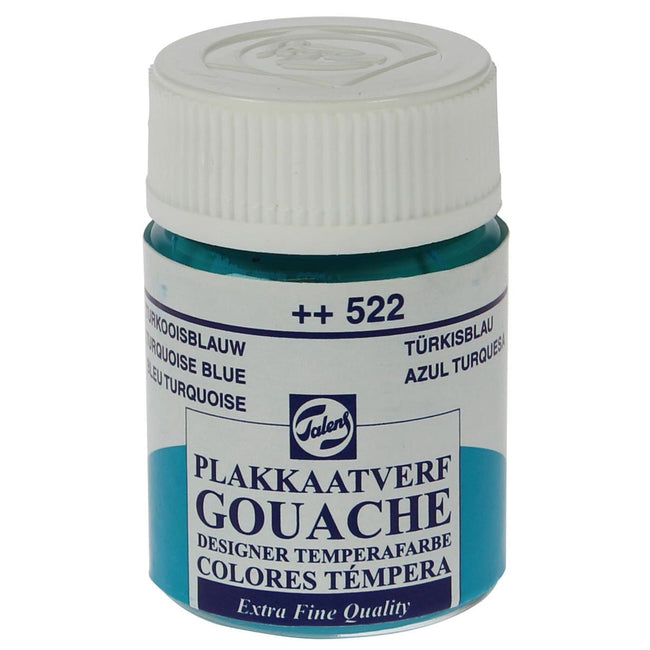 Talens -  plakkaatverf Extra Fijn flacon van 16 ml, turkooisblauw