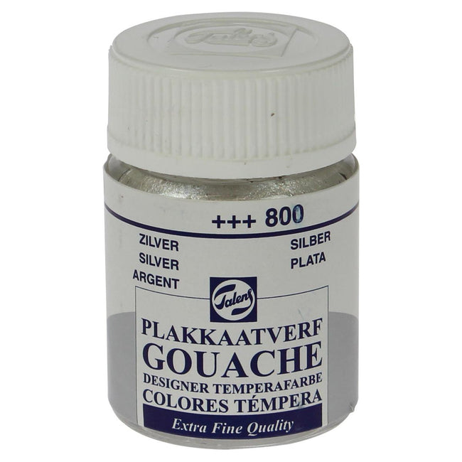 Talens -  plakkaatvef Extra Fijn flacon van 16 ml, zilver