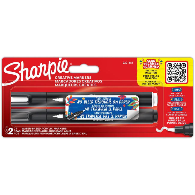 Sharpie -  ie paintmarker, blister van 2 stuks, assorti