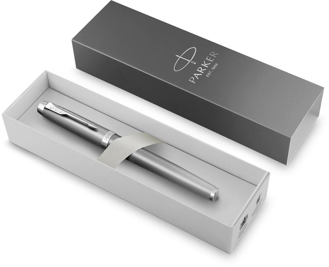 Parker - im rituels, stylo plume, ct gris, amende, boîte cadeau