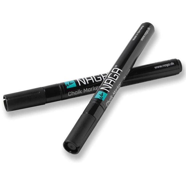 Naga -   glasbordmarker 2 mm, etui met 2 stuks, zwart