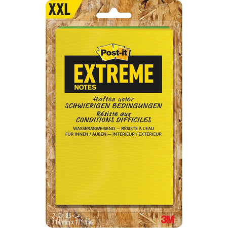 Post-it -  ® Extreme Notes, ft 114 x 171 mm, 2 blokken van 25 blaadjes, geassorteerde kleuren