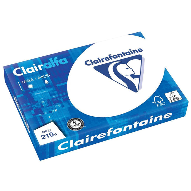 Clairefontaine - Papel de presentación Clairalfa A3, 210 g, paquete de 250 hojas
