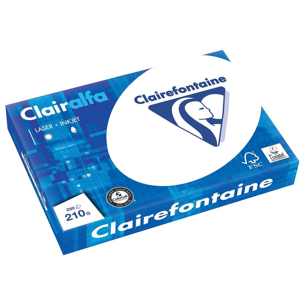 Clairefontaine -  Clairalfa presentatiepapier A3, 210 g, pak van 250 vel