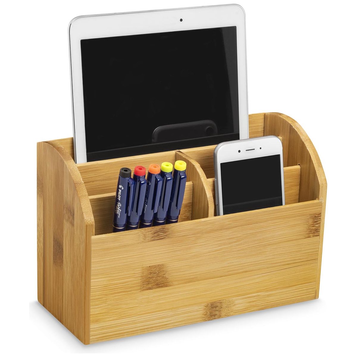 CEP -  desk organizer uit bamboe, staand, 5 vakken