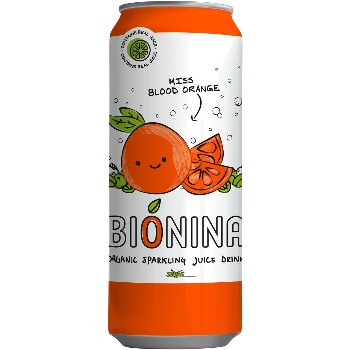 Bionina - Bionina Miss Blood Orange, Blik de 33 Cl, Pak de 24 pièces