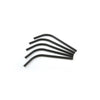 doblar pajita de papel negro ø8mm x 210mm 100 piezas