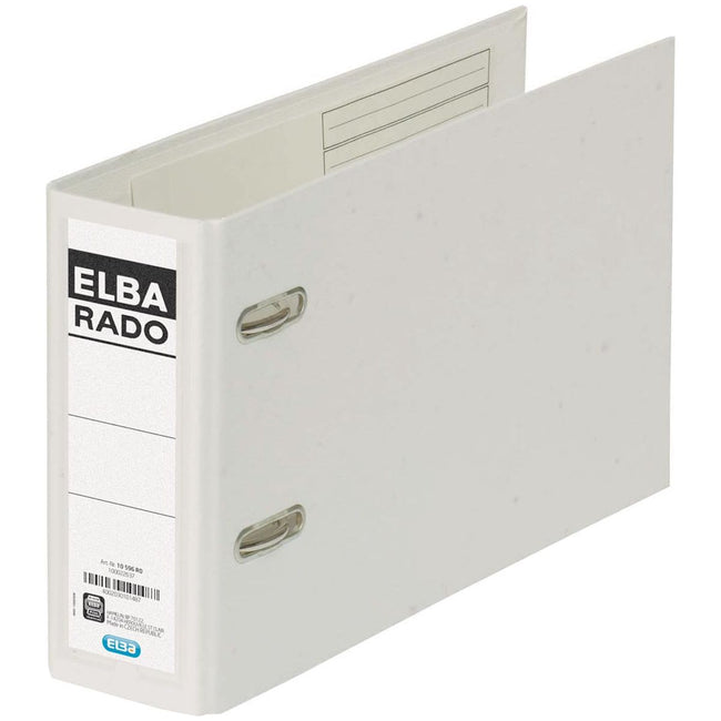 Elba - Rado Plast Ordner pour Ft A5 Cross, blanc, arrière de 7,5 cm