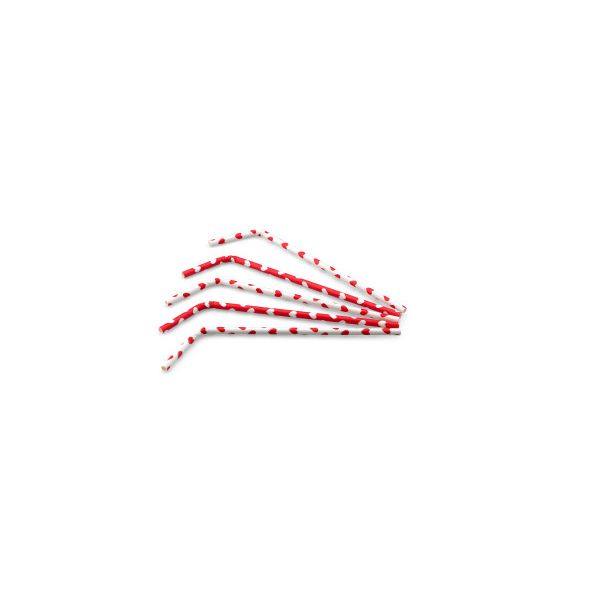 doblar pajitas de papel corazones ø6mm x 240mm 100 piezas