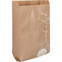 Klika - Bag | Papier NEIN. 1 | 14/ 8x25.5cm | Immer frisch lecker | Braun | 10 kg