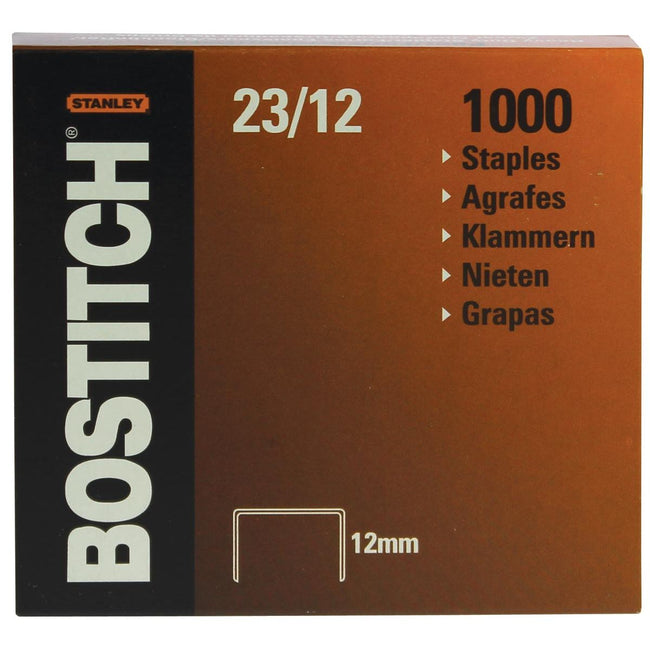 Bostitch - agrafes 23-12-1M, 12 mm, galvanisées, pour B310HDS, 00540, HD-23L17, HD-12F