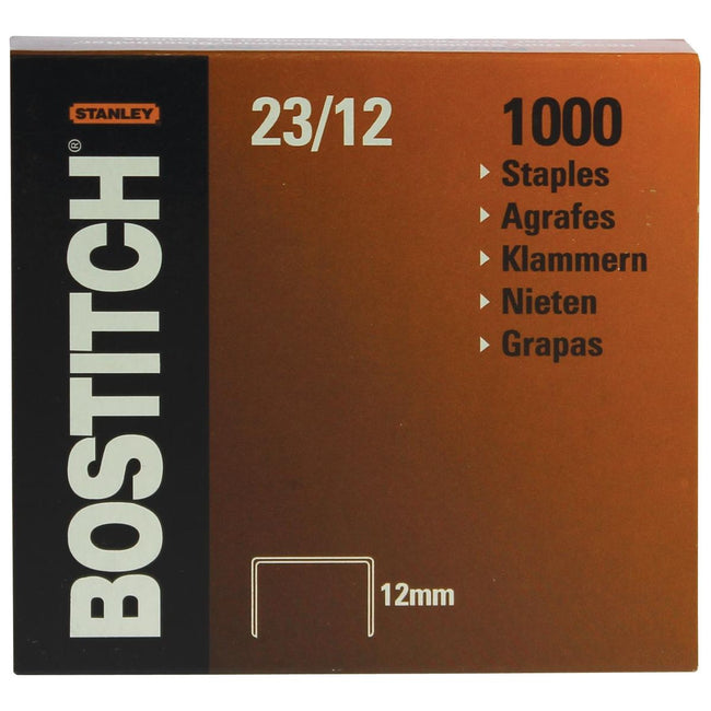 Bostitch-Staples 23-12-1m, 12 mm, verzinkt, für B310HDs, 00540, HD-23L17, HD-12F