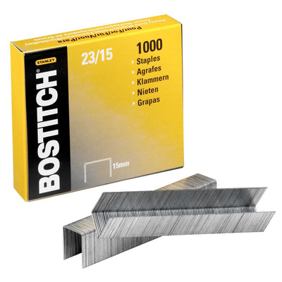 Bostitch - graffe 23-15-1M, 15 mm, zincate, per B310HDS, 00540, HD-23L17, HD-12F