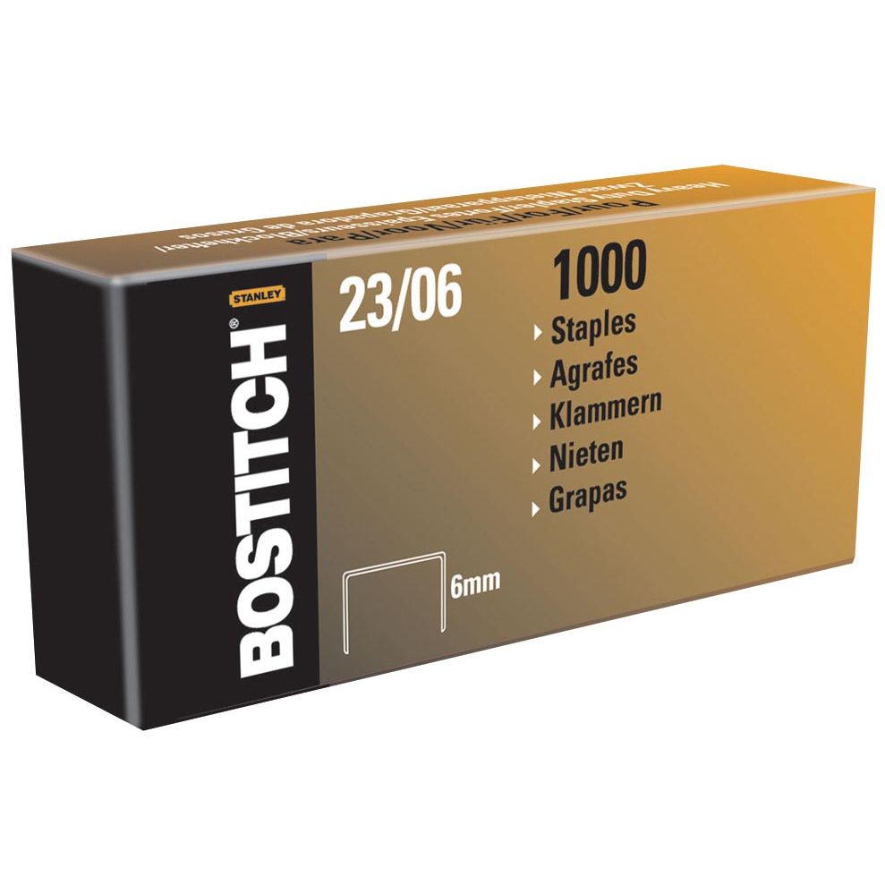 Bostitch - graffe 23-6-1M, 6 mm, zincate, per PHD60, B310HDS, HD-23L17
