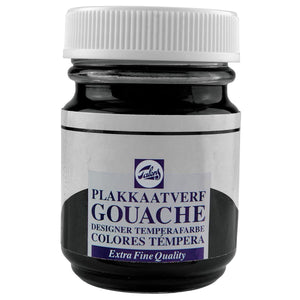 Talens - Plakkaatvef Extra Fine Flasche mit 50 ml, neutrales Schwarz