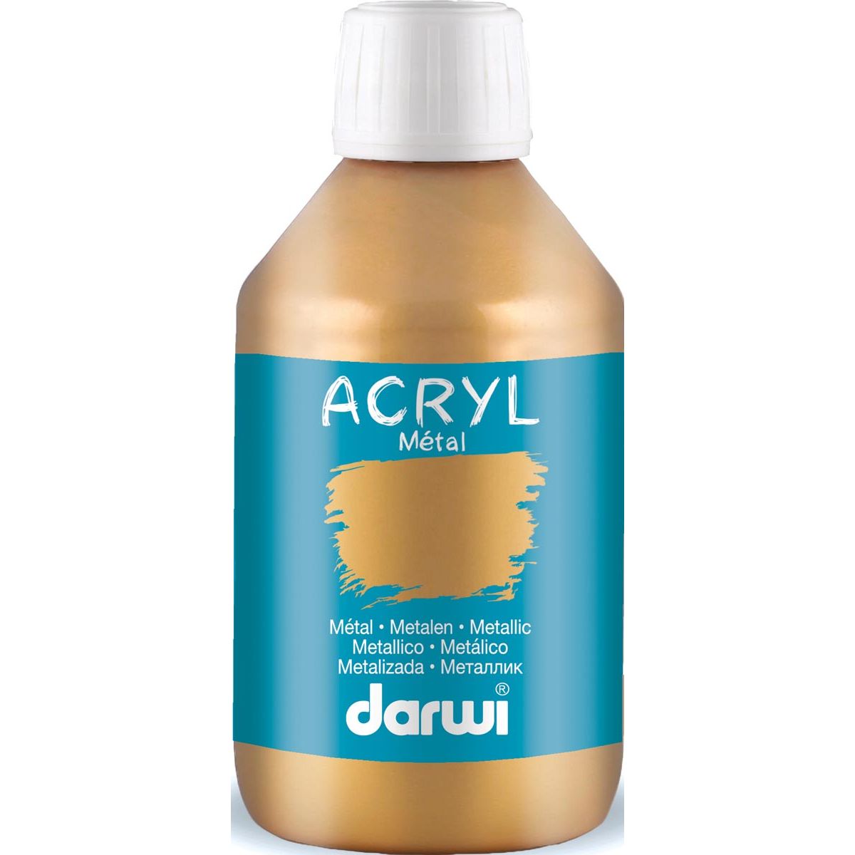 Darwi - Metal effect acrylic paint gold