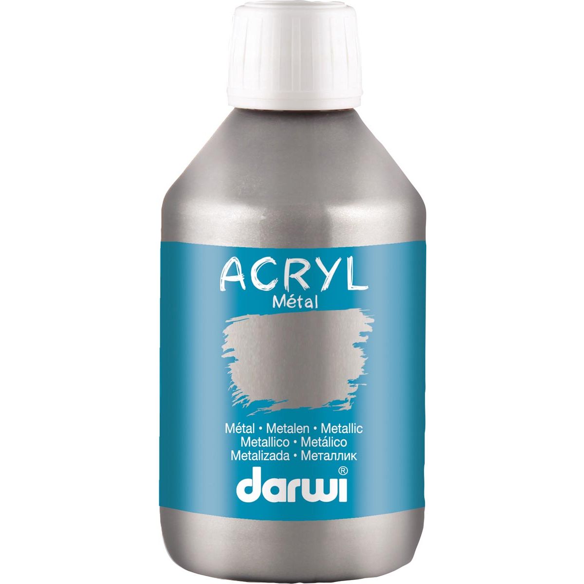Darwi -   Metal effect acrylverf zilver