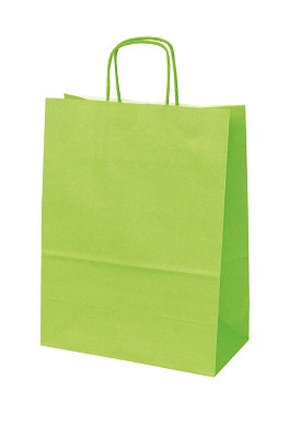 Klika - Borsa shopper carta lime dimensioni 32x12x41cm 4 pezzi