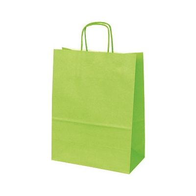 Klika - Draagtas papier - lime - afm 32x12x41cm