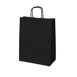 Klika - Schwarze Papiertragetasche, Maße 24x12x31cm, 4 Stück