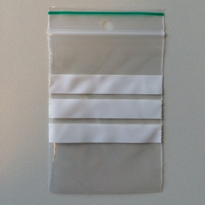 Klika - Reißverschlusstaschen 60x80 mm SCHREIBBEREICH 100 Stück