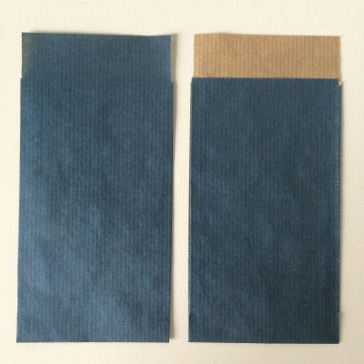 Klika -  Kraftzakjes blauw 17x25 cm 200st