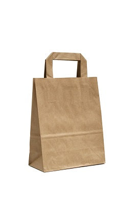 Klika - Carrier bags brown kraft 18/9x22cm 400 pcs