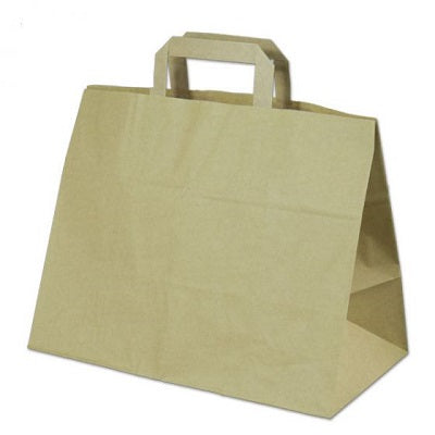 Klika -  Draagtassen bruin kraft 32/17x25 250st 3 stuks