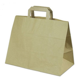 Klika -  Draagtassen bruin kraft 32/17x25 250st