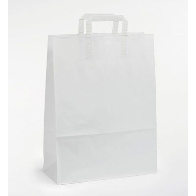 Klika - Witte Taschen mit Kraft 22/10x28cm 250st