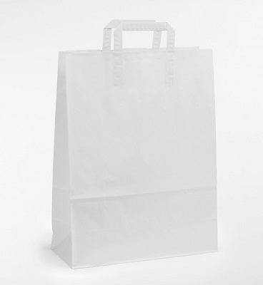 Klika - Carrier bags white kraft 22/10x28cm 250 pcs