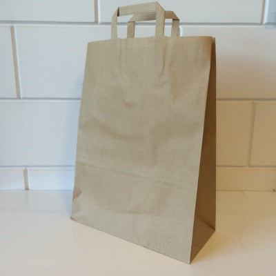 Klika -  Draagtassen bruin kraft 32/15x43 250st