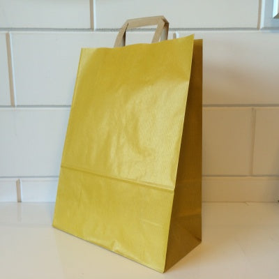 Klika - Carrier bags yellow kraft 32/15x43cm 250 pcs