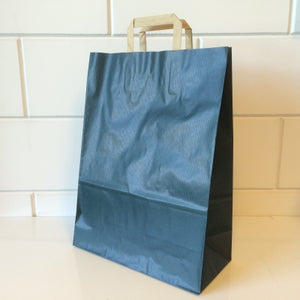 Klika - Borse da trasporto blu kraft 32/15x43cm 250 pezzi 2 pezzi