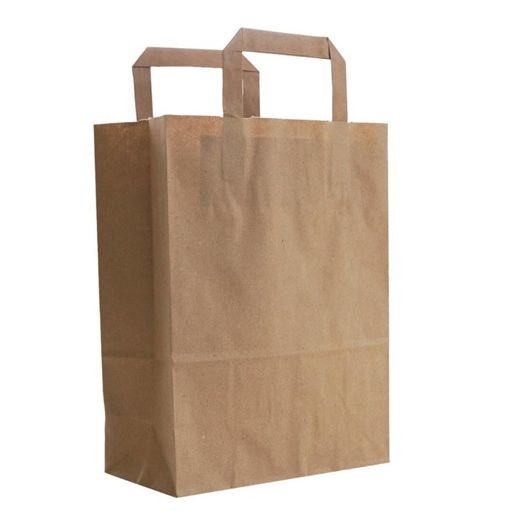 Klika -  Draagtassen bruin kraft 44/17x48cm 150st