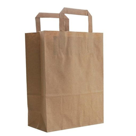 Klika -  Draagtassen bruin kraft 45/17x48cm 150st 2 stuks