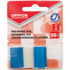 Office Products -   index, 25 x 43 mm, blister van 50 tabs, blauw