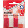 Office Products -   index, 25 x 43 mm, blister van 50 tabs, rood