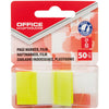 Office Products -   index, 25 x 43 mm, blister van 50 tabs, geel