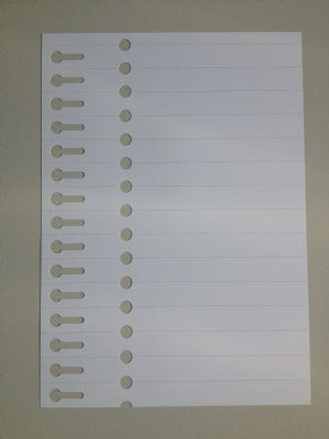 Klika - Slot label 19x210mm on laser sheet A4