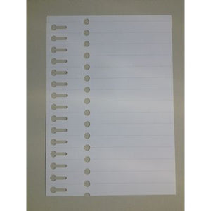 Klika - Slot label 19x210mm on laser sheet A4